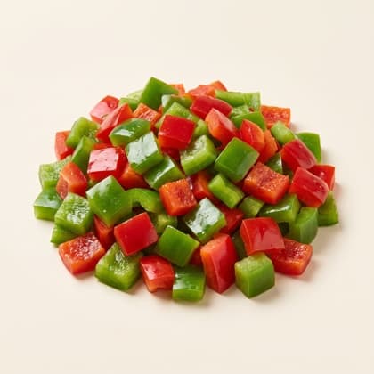 Poivrons rouges et verts en cubes scht 2,5kg