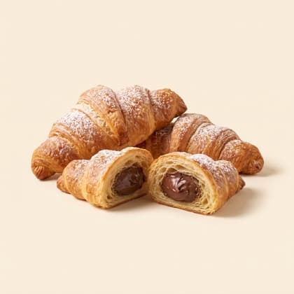 Croissant chocolat noisette 75gr X 90